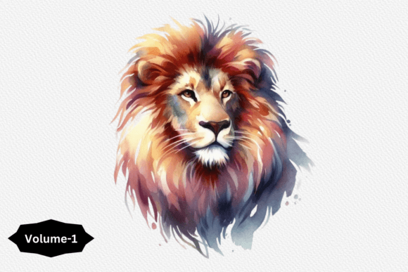 Bring a Wild, Artistic Touch to Your Projects with Watercolor Lion Clipart