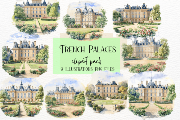Bring French Elegance to Your Projects with Watercolor Illustrations