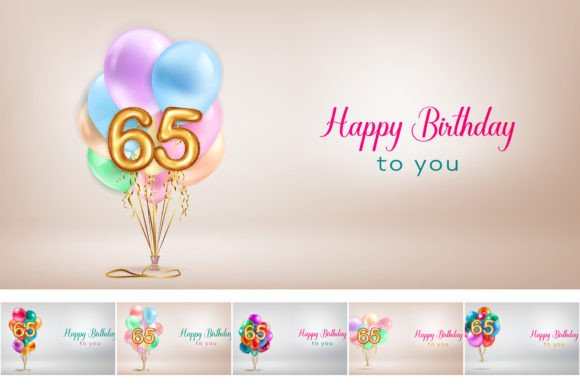 Celebrate a Milestone: Using 65th Birthday Illustrations
