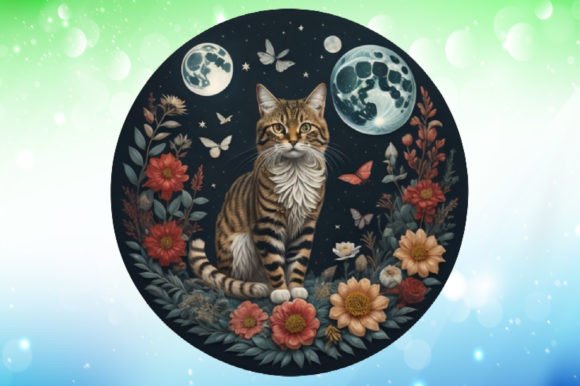 Celestial Cat Illustrations: A Cosmic Tool for Modern Creators