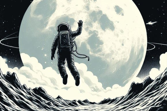 Crafting Cosmic Narratives: The UNIVERSE PRINT ILLUSTRATIONS Style
