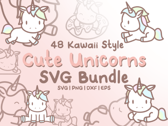 Cute Unicorns SVG Illustrations: A Creative Toolkit for Modern Projects