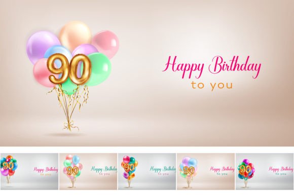 Designing a Milestone: Using Happy Birthday Illustrations for the 90th Year