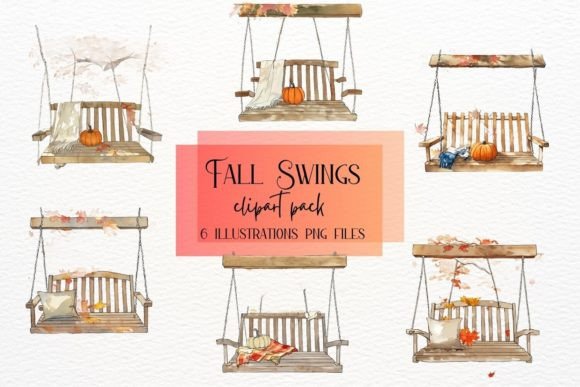Embrace Autumn's Charm: Using Fall Swings Watercolor Illustrations