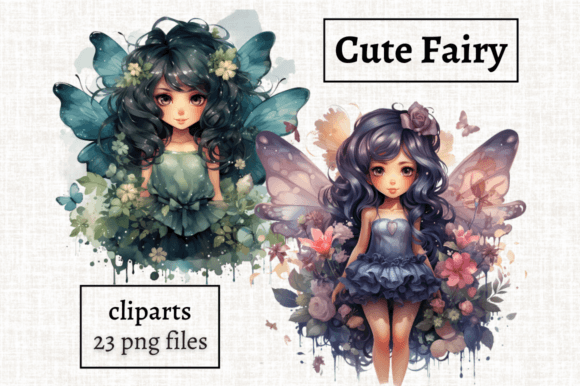 Enchanting Watercolor Fairy Clipart for Your Projects