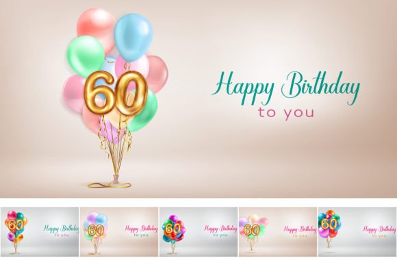 Festive Flair: Using Happy Birthday Illustrations for the 60 Year Milestone
