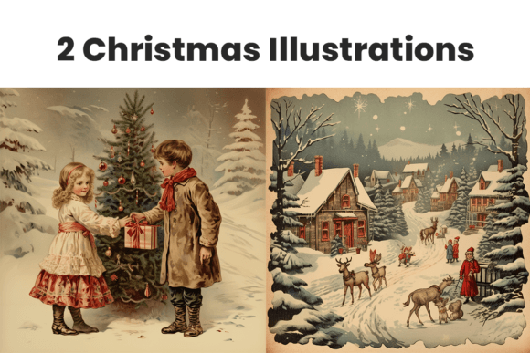 Rediscover Holiday Magic with Vintage Christmas Illustrations