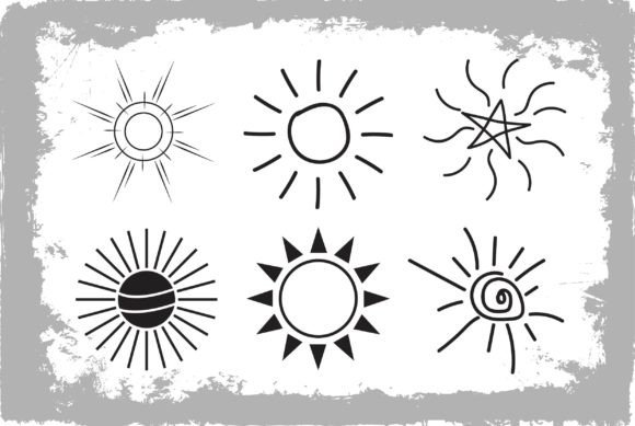 Sunset Hand Drawn Illustrations Vector: Capturing Golden Hour