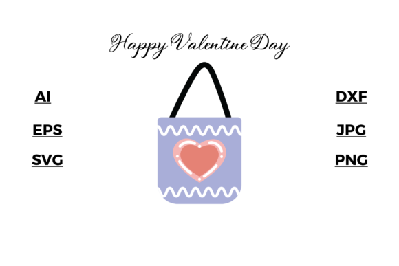 Valentine - Totebag Illustrations Vector: More Than Just a Font